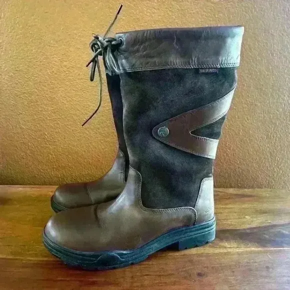 Horka Greenwich Outdoor Equestrian Leather Paddock/Work Boots Brown Size 39 EUC!