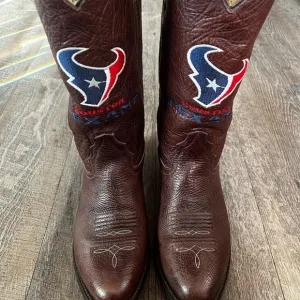 Houston Texans NFL‎ Old Pro Leather Goods Western Boots Size 8