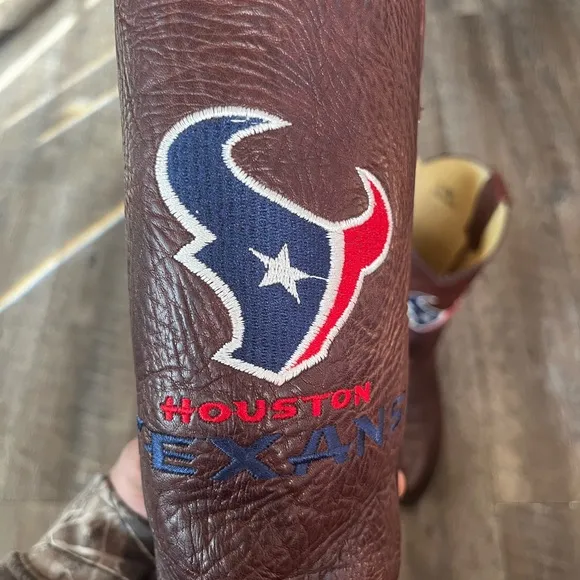 Houston Texans NFL‎ Old Pro Leather Goods Western Boots Size 8