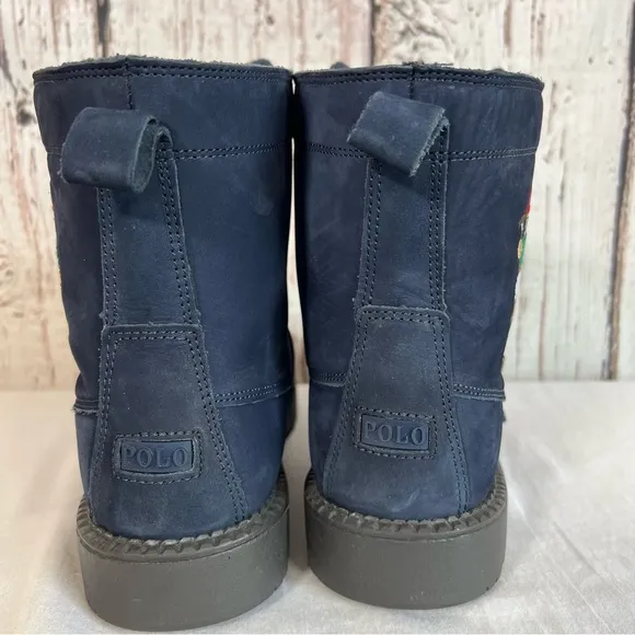 🎉HP🎉 Polo Ralph Lauren Boys Ranger HI II Leather Lace Up Boots Size 6 LIKE NEW