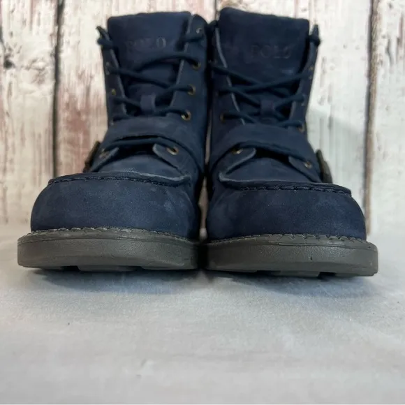🎉HP🎉 Polo Ralph Lauren Boys Ranger HI II Leather Lace Up Boots Size 6 LIKE NEW