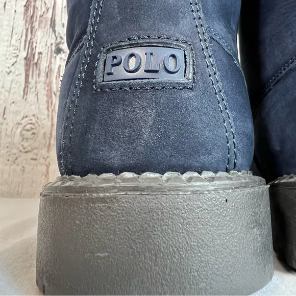 🎉HP🎉 Polo Ralph Lauren Boys Ranger HI II Leather Lace Up Boots Size 6 LIKE NEW