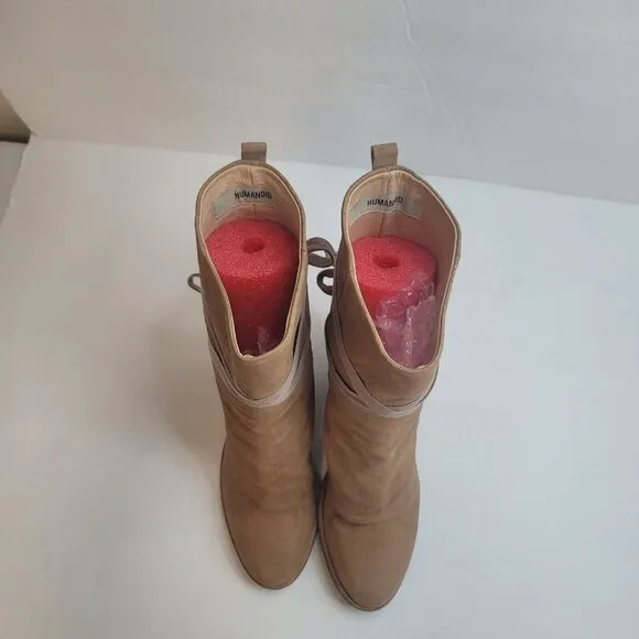 Humanoid Womens Suede Ankle Boots Size 35 EU 4.5 US Southwestern Equestrian