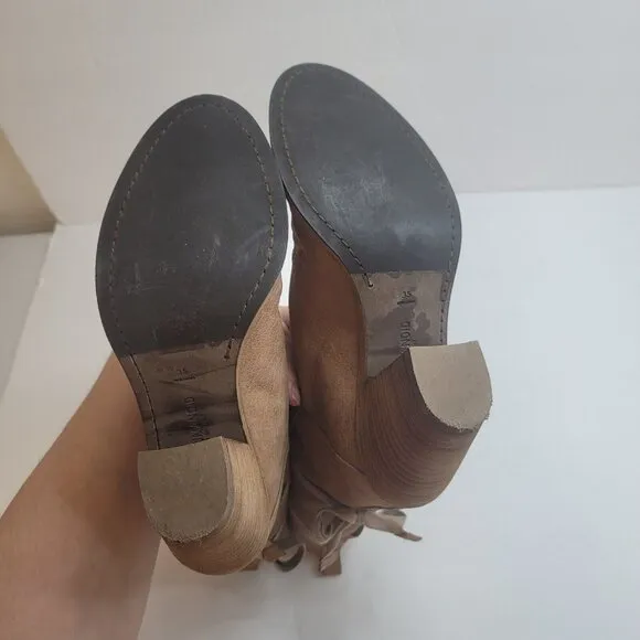 Humanoid Womens Suede Ankle Boots Size 35 EU 4.5 US Southwestern Equestrian