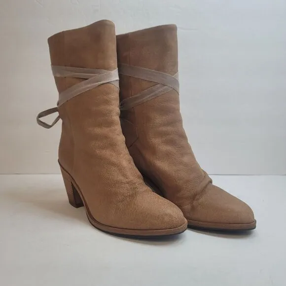 Humanoid Womens Suede Ankle Boots Size 35 EU 4.5 US Southwestern Equestrian