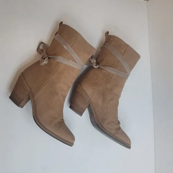 Humanoid Womens Suede Ankle Boots Size 35 EU 4.5 US Southwestern Equestrian