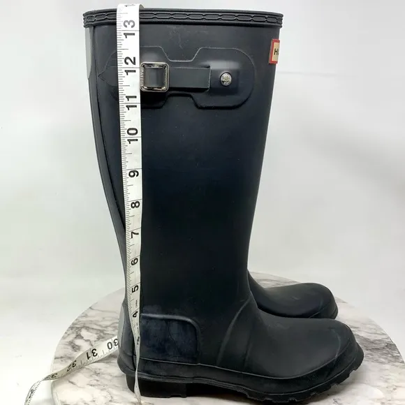 Hunter Classic Tall Rubber Rain Boots 4-Youth 5/36-WNS Equestrian Preppy Neutral