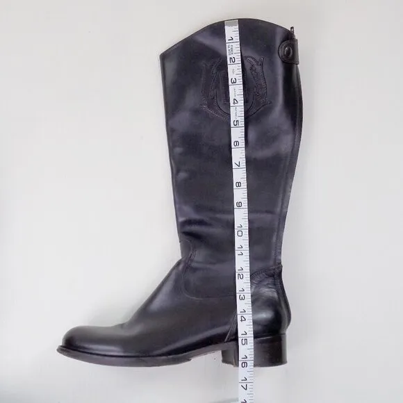 hunter h crest leather tall riding boots equestrian quiet luxury classic