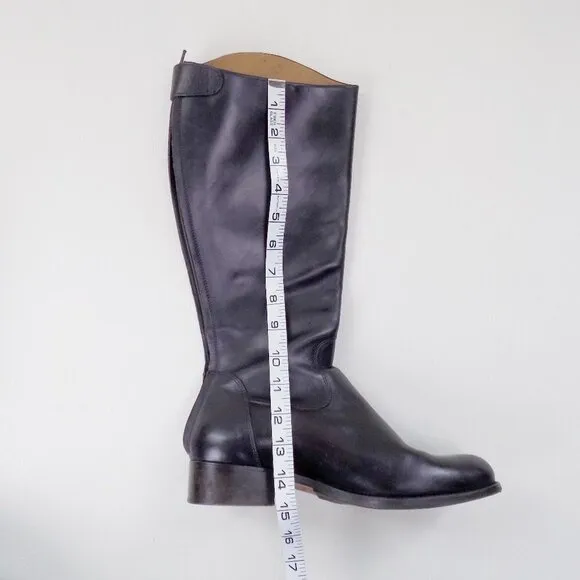 hunter h crest leather tall riding boots equestrian quiet luxury classic