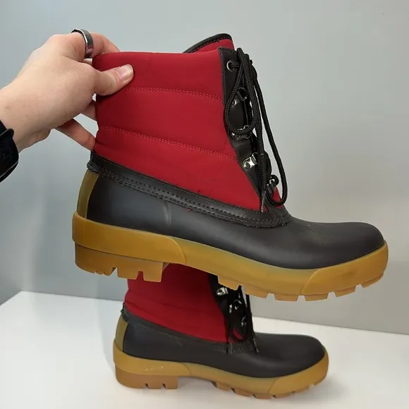 Hunter Men’s Gregg Espresso Rain/Snow Boots Size 12