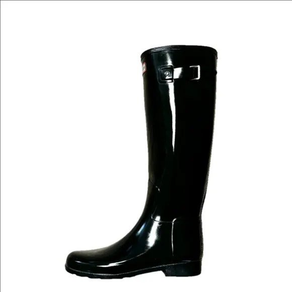 Hunter Original Tall Glossy Gloss Rain Fall Winter Waterproof Rubber Boot 8 New