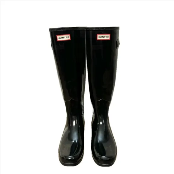 Hunter Original Tall Glossy Gloss Rain Fall Winter Waterproof Rubber Boot 8 New