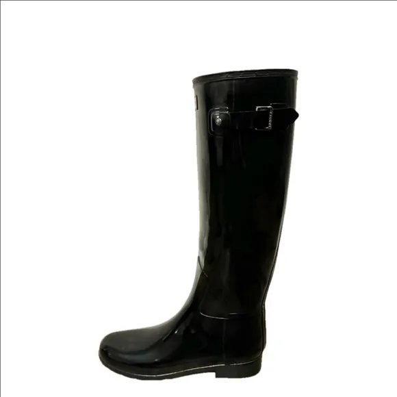 Hunter Original Tall Glossy Gloss Rain Fall Winter Waterproof Rubber Boot 8 New