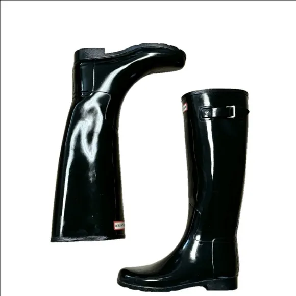 Hunter Original Tall Glossy Gloss Rain Fall Winter Waterproof Rubber Boot 8 New