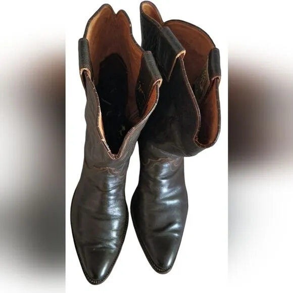 Hyer Men's Cowboy Western Leather Boots Size  10D