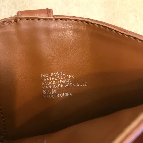 INC Fawne Leather Over The Knee Riding Boots Size 6.5 Medium