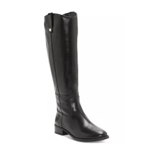 I.N.C. INTERNATIONAL CONCEPTS Fawne Riding Leather Boots black size 9M knee high