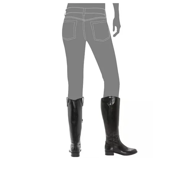 I.N.C. INTERNATIONAL CONCEPTS Fawne Riding Leather Boots black size 9M knee high
