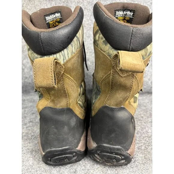 Irish Setter Snow Tracker Boots Men's 9.5 Camouflage Lace Up 1000 gram Insulate