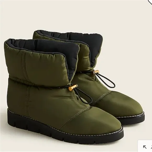 J. CREW Elsa puffer boot with Primaloft EUC