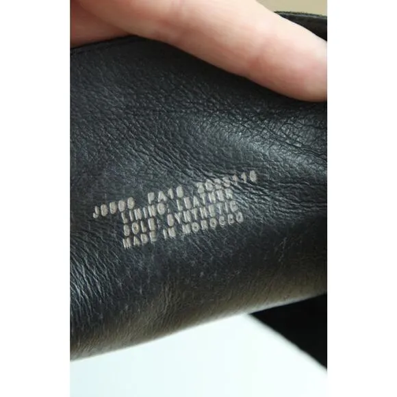 J Crew Women's 7.5 Riding Boots Equestrian Black Leather Old Money Preppy Tall
