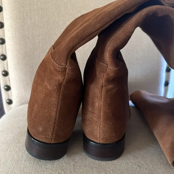 J. Crew Women’s Troy Suede Over the Knee Tall Boots Riding Brown Size 6.5