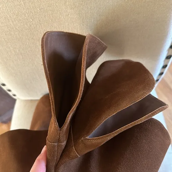 J. Crew Women’s Troy Suede Over the Knee Tall Boots Riding Brown Size 6.5