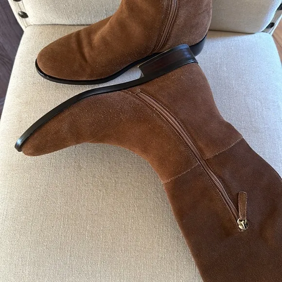 J. Crew Women’s Troy Suede Over the Knee Tall Boots Riding Brown Size 6.5