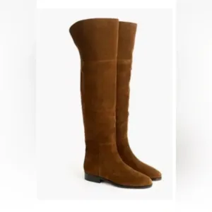 J. Crew Women’s Troy Suede Over the Knee Tall Boots Riding Brown Size 6.5