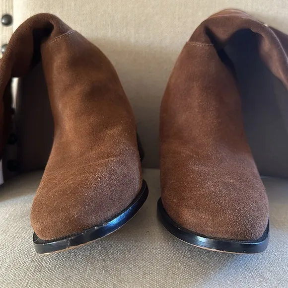 J. Crew Women’s Troy Suede Over the Knee Tall Boots Riding Brown Size 6.5