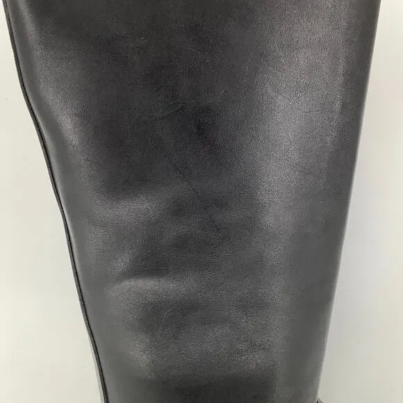 Jack Rogers Size 9 M Black/Brown Adaline Riding Boots Leather Equestrian FF-42