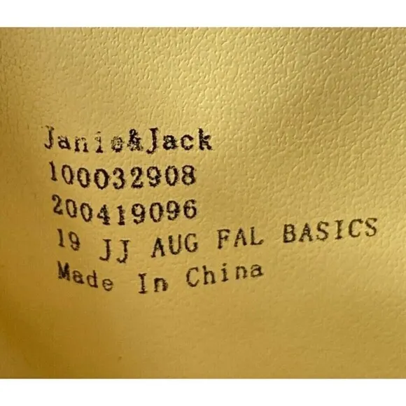 Janie &amp; Jack Navy Leather Suede Riding Boots Kid's Size 13 Equestrian Gold Zippe