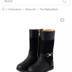 Janie and Jack girls Black Riding Boots size 9 excellent unused condition