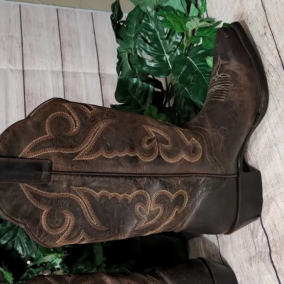 J.B Dillon Goat Leather Cowboy Boots 9B
