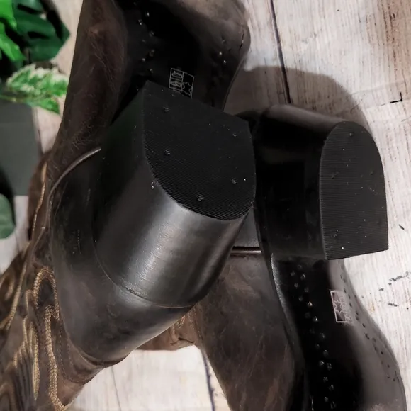 J.B Dillon Goat Leather Cowboy Boots 9B