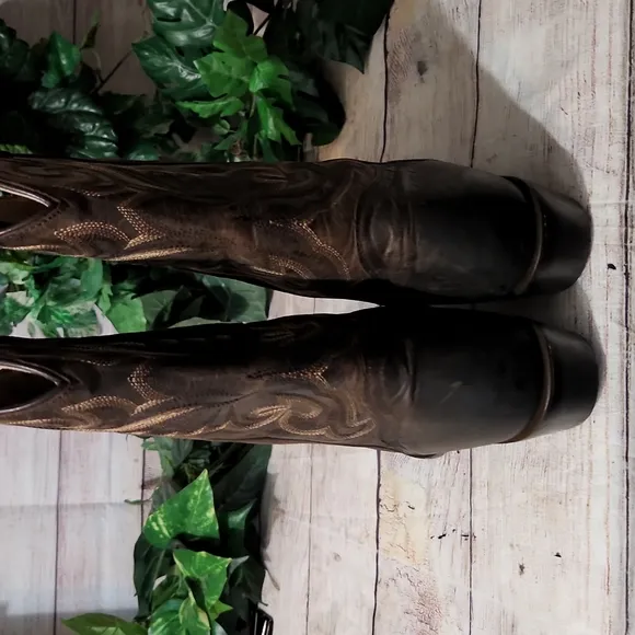 J.B Dillon Goat Leather Cowboy Boots 9B