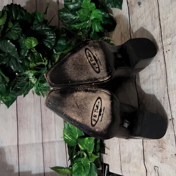 J.B Dillon Goat Leather Cowboy Boots 9B