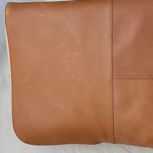 J.CREW NeW Tan Leather Over-The-Knee Fold Over Pull On Equestrian Riding Boots