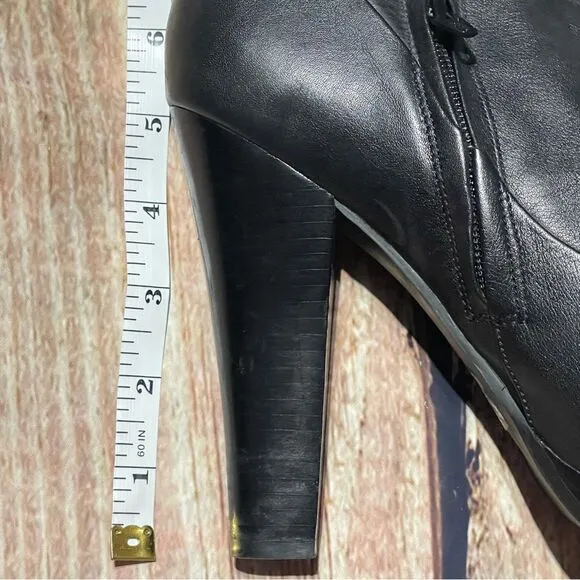 JESSICA SIMPSON Tulip black leather boots Size 8.5