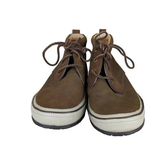 John Varvatos Redding Chukka Boots Brown Men's Size 8.5 Leather High Top Shoes