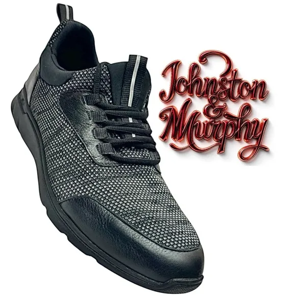 Johnston &amp; Murphy Black Extreme Comfort Waterproof Shoes XC4 Men's Size 10.5 M