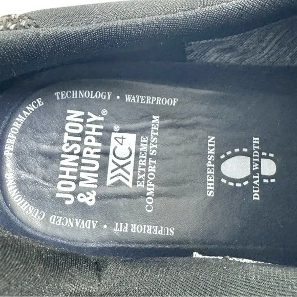 Johnston &amp; Murphy Black Extreme Comfort Waterproof Shoes XC4 Men's Size 10.5 M