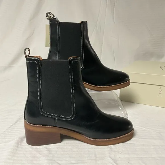 Joie Chelsea JJ Black Leather Ankle Boots‎ Size 8