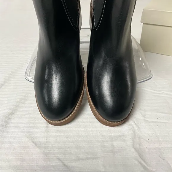 Joie Chelsea JJ Black Leather Ankle Boots‎ Size 8