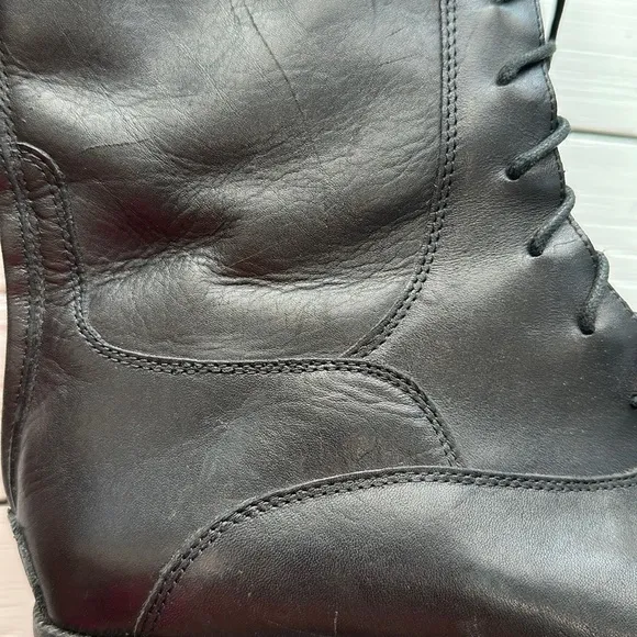 Joie Tall Black Zipper Back Equestrian Style Tall Boots size 5.5