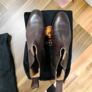 Joseph Cheaney Godfrey Chelsea Boots In Dark Brown Leather NWOT