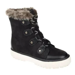 Journee Women's Foam Glacier Winter Boots Black Size 7 1/2