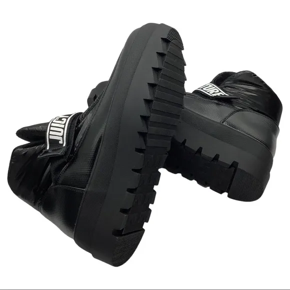 Juicy Couture NWT Black Puffer Platform Snow Boots, Size 11