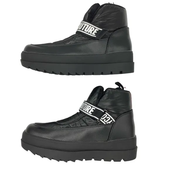 Juicy Couture NWT Black Puffer Platform Snow Boots, Size 11