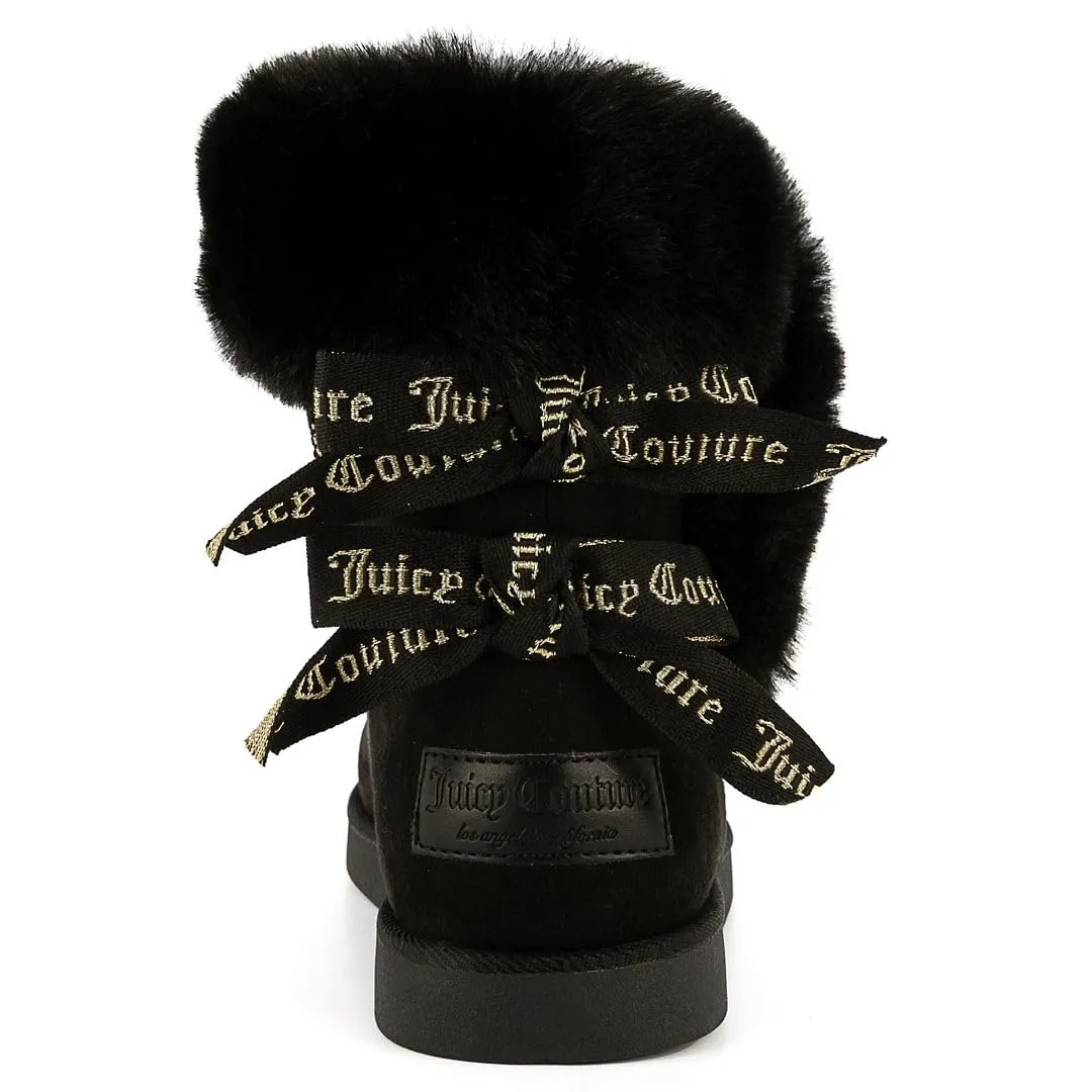 Juicy Couture Women's Slip On Winter Snow Boots Warm & Insulated Fur Lining Comfortable Fashion Booties-King 2-Blush Micro-7